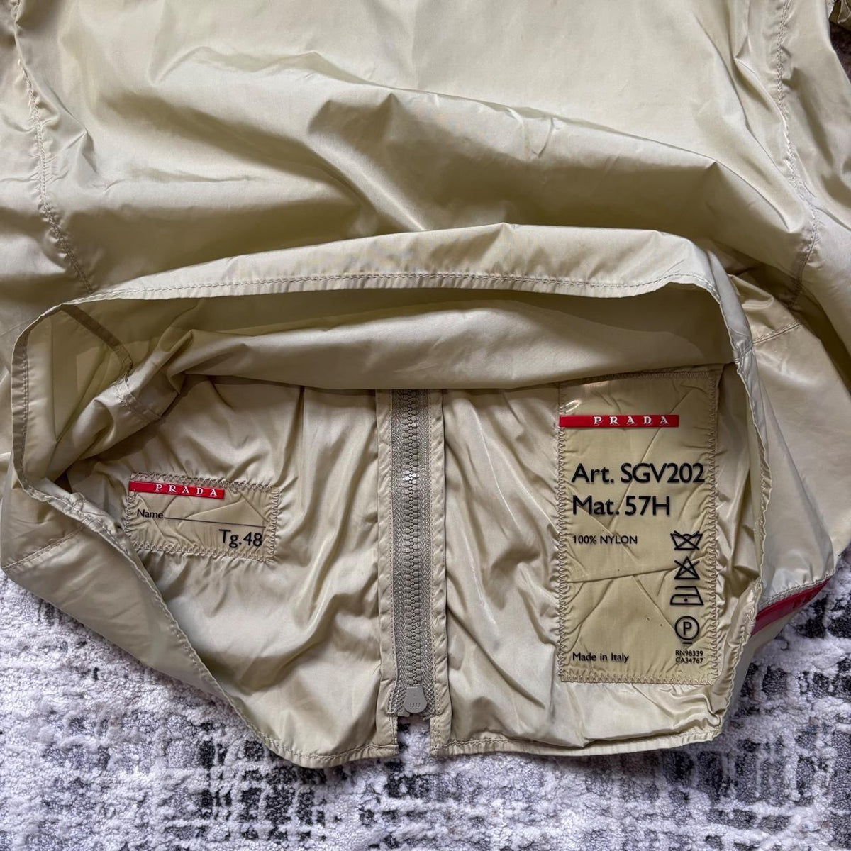 Prada Sport SS2000 Nylon Biker Jacket
