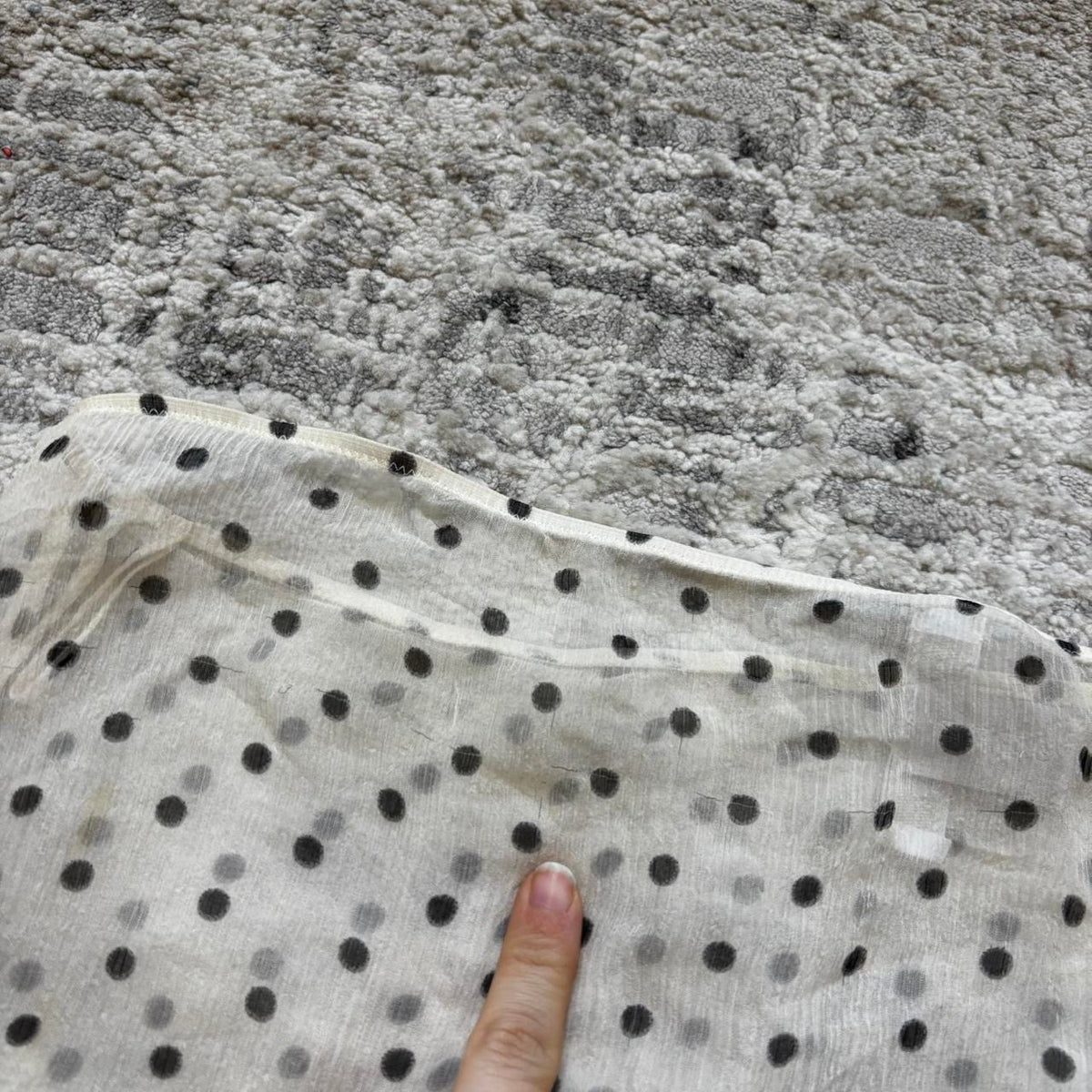 Prada SS2000 Sheer Polka Dot Skirt