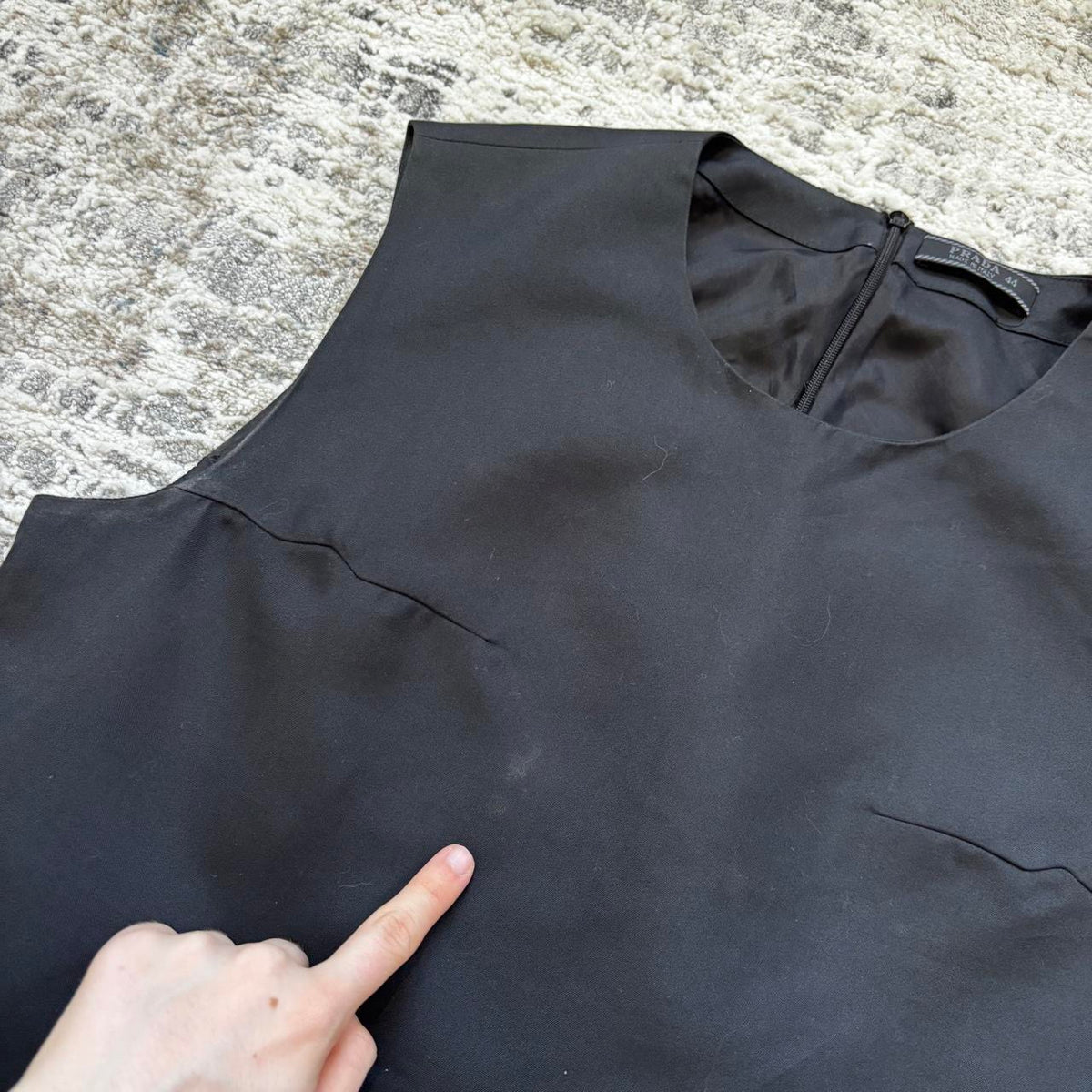Prada SS1998 Silk Black Top