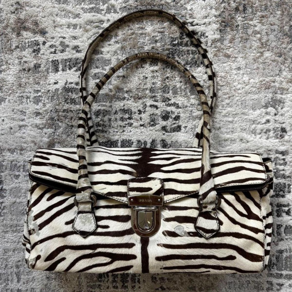 Prada 00s Zebra Handbag