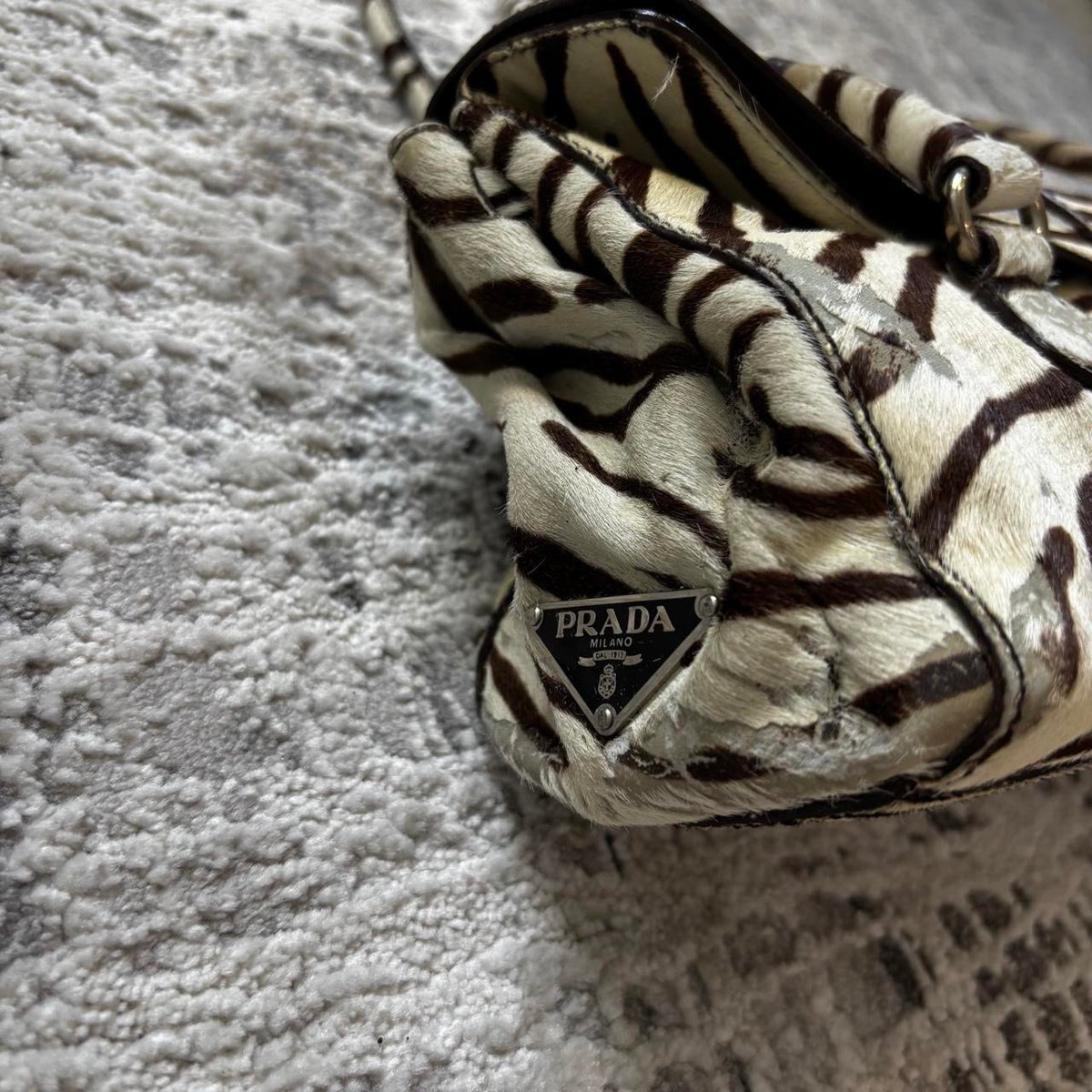 Prada 00s Zebra Handbag
