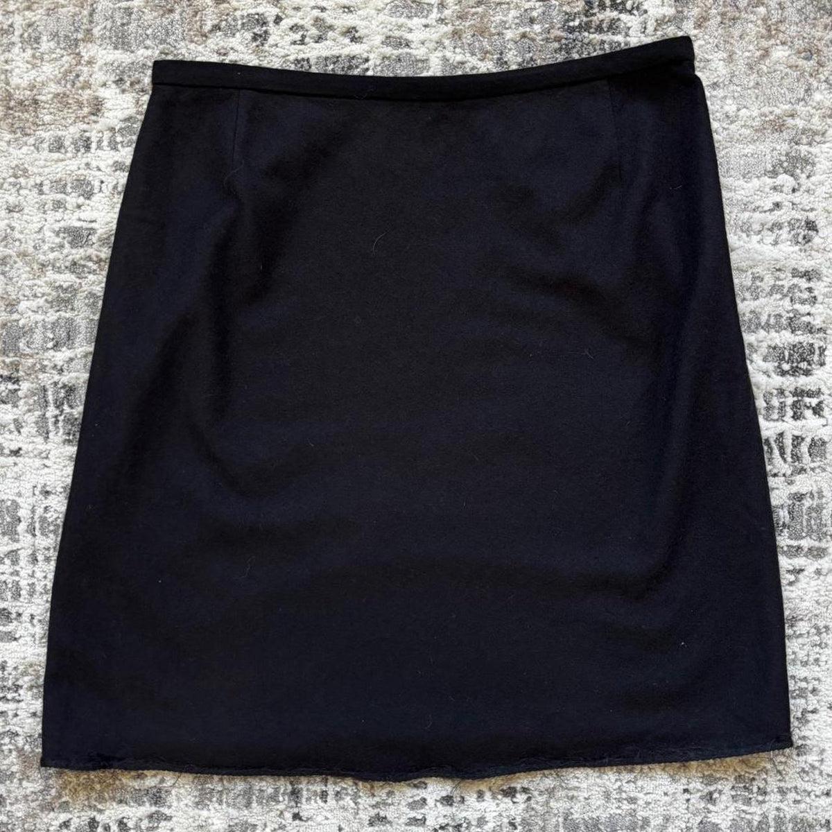 Prada FW1998 Black Wool Skirt