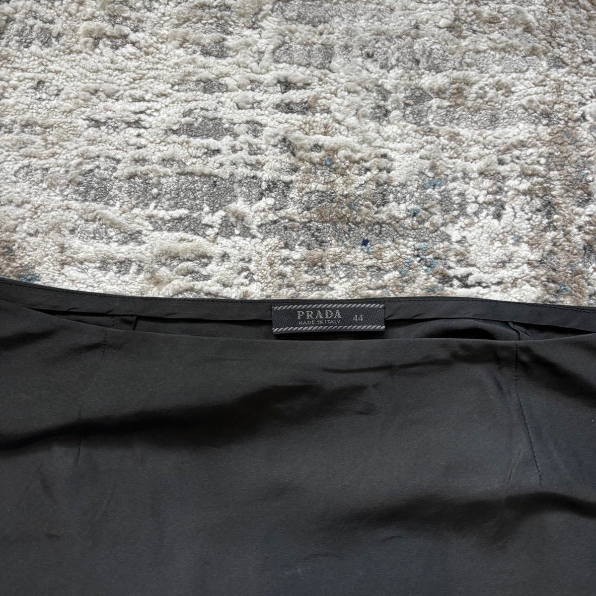 Prada SS1998 Black Silk Skirt