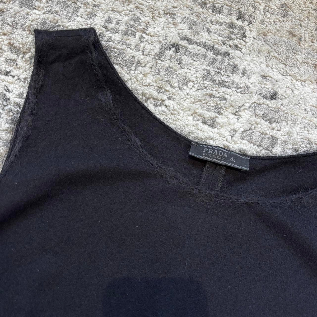 Prada FW1998 Black Wool Top