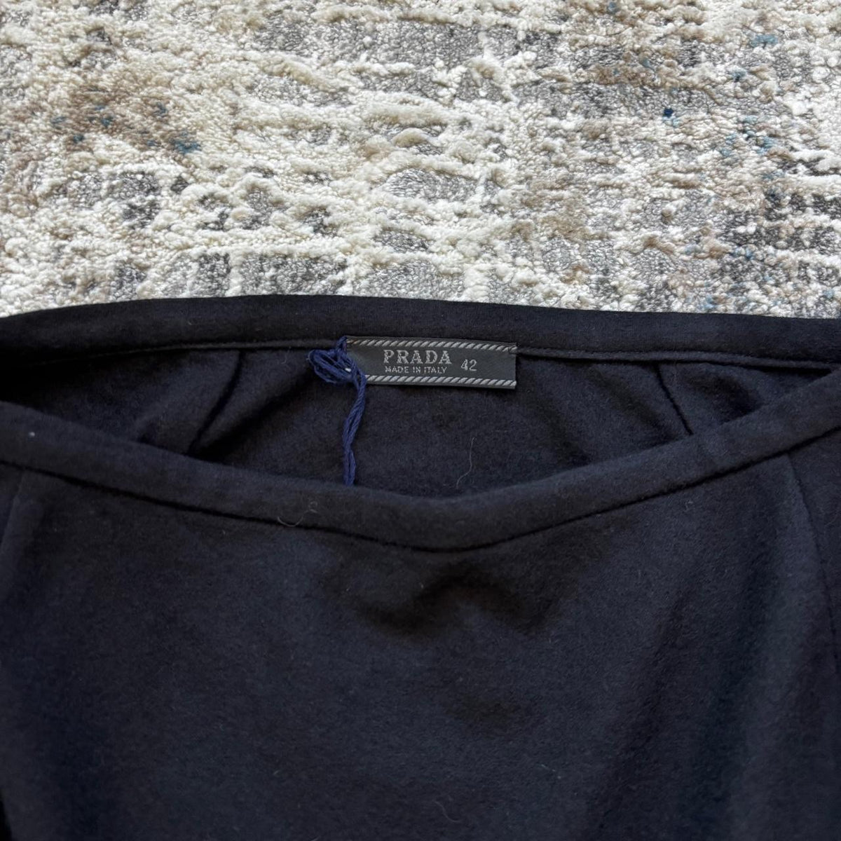 Prada FW1998 Black Wool Skirt