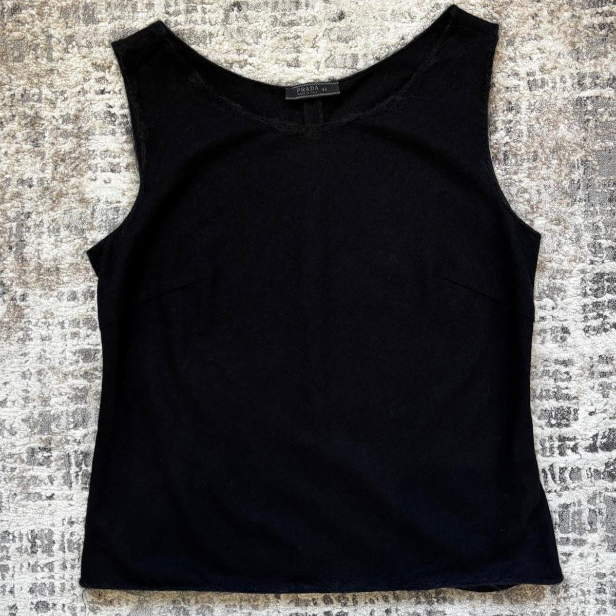 Prada FW1998 Black Wool Top