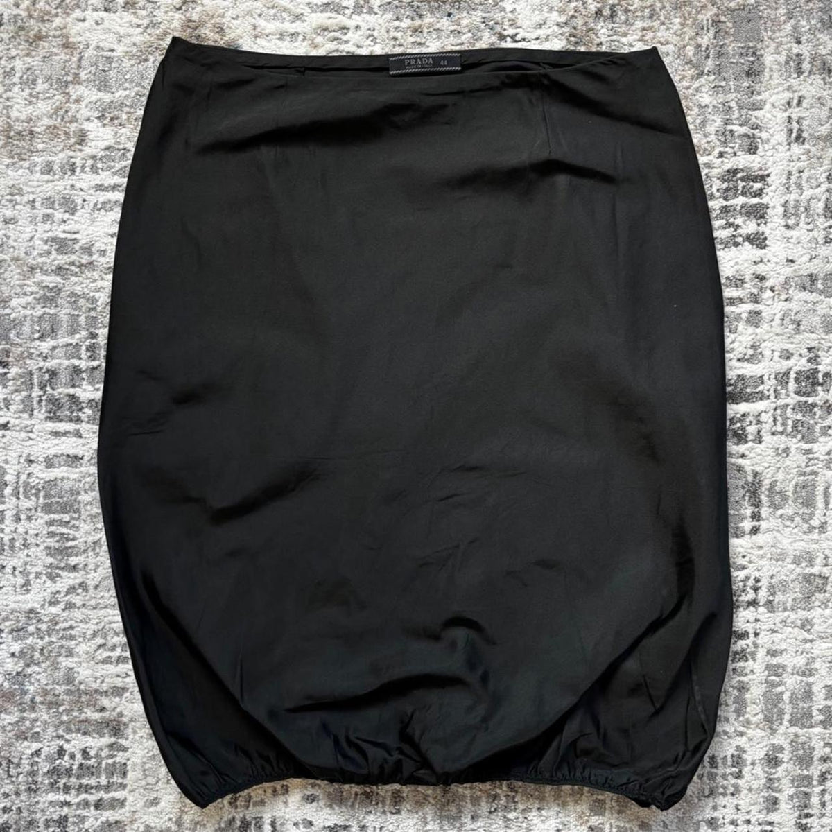 Prada SS1998 Black Silk Skirt