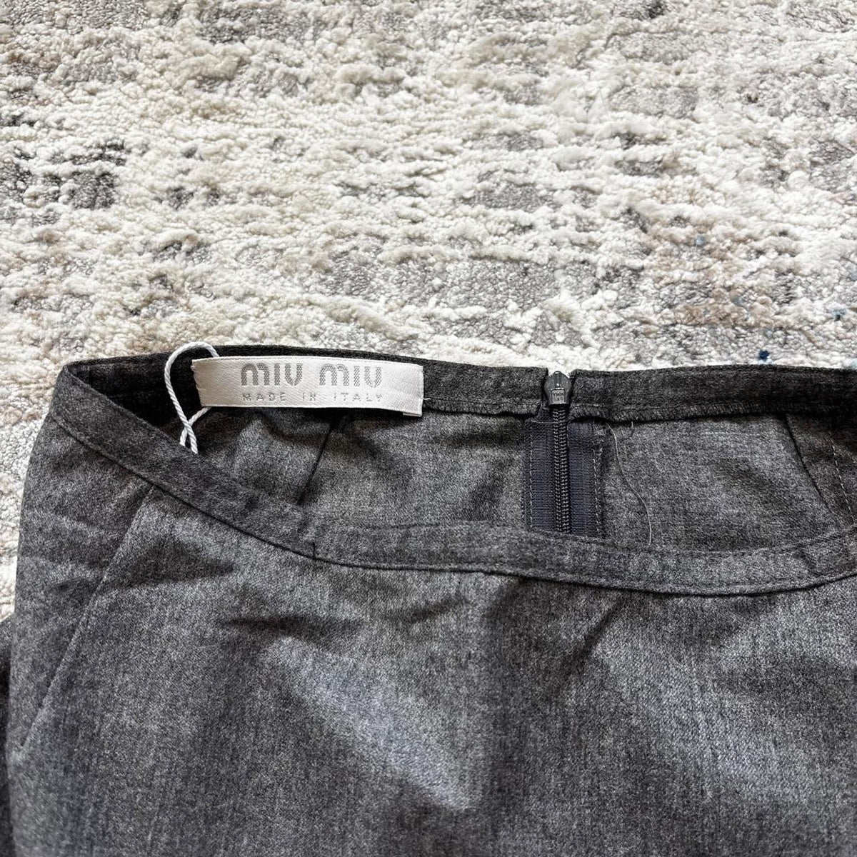 Miu Miu FW1997 Grey Mini Skirt