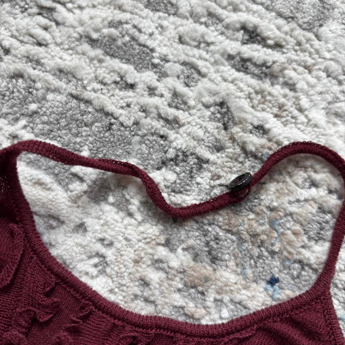 Prada SS2000 Burgundy Halter Top