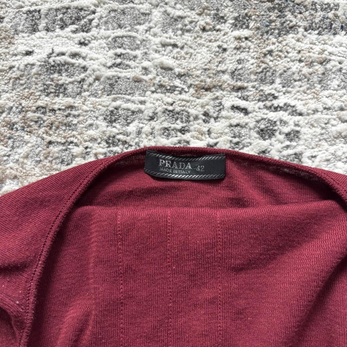Prada SS2000 Burgundy Halter Top
