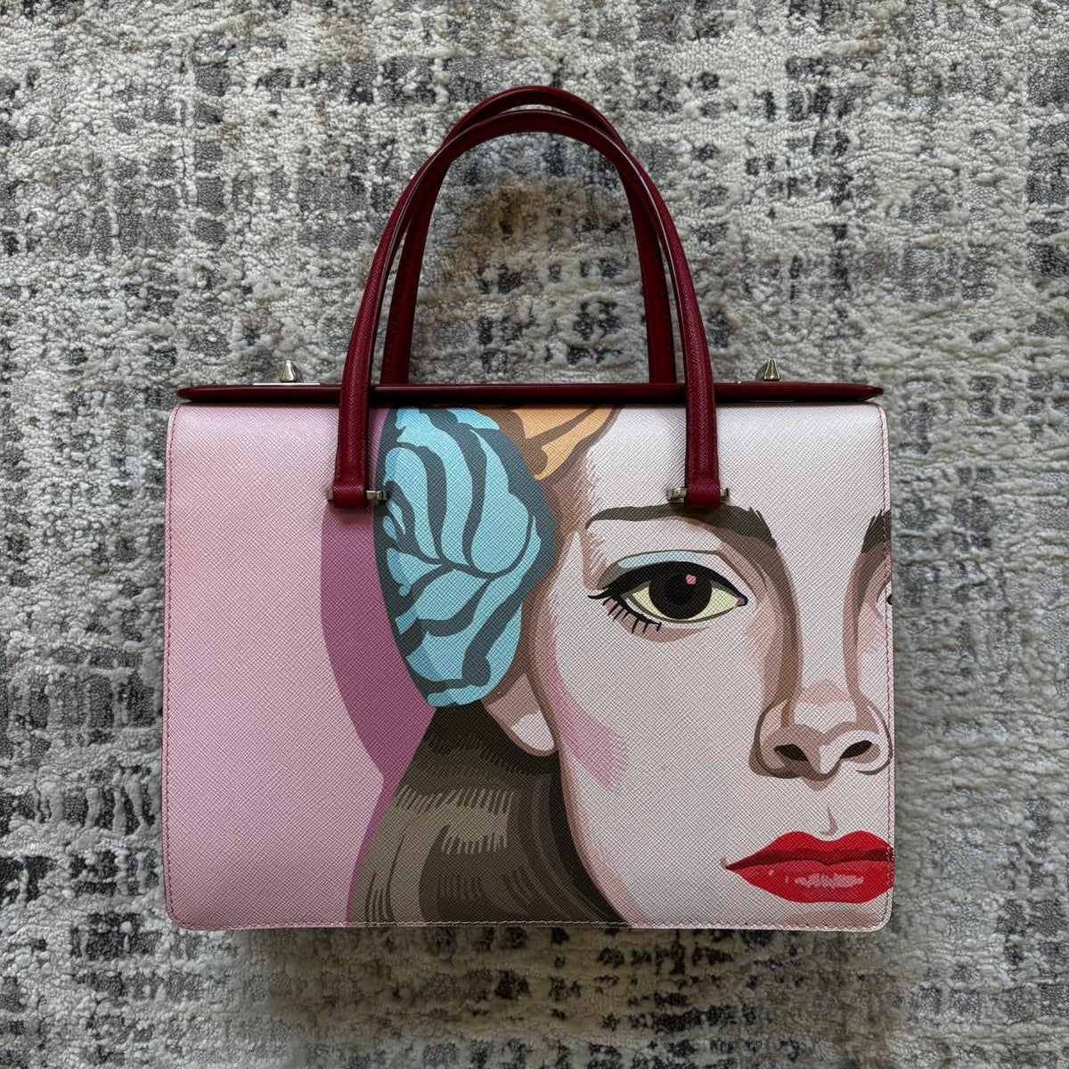 Prada SS2014 Graphic Saffiano Handbag