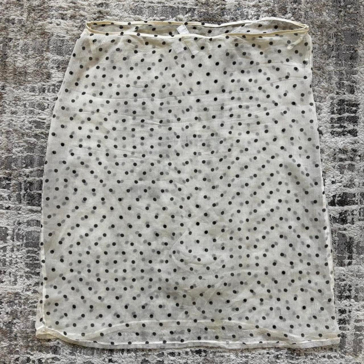 Prada SS2000 Sheer Polka Dot Skirt