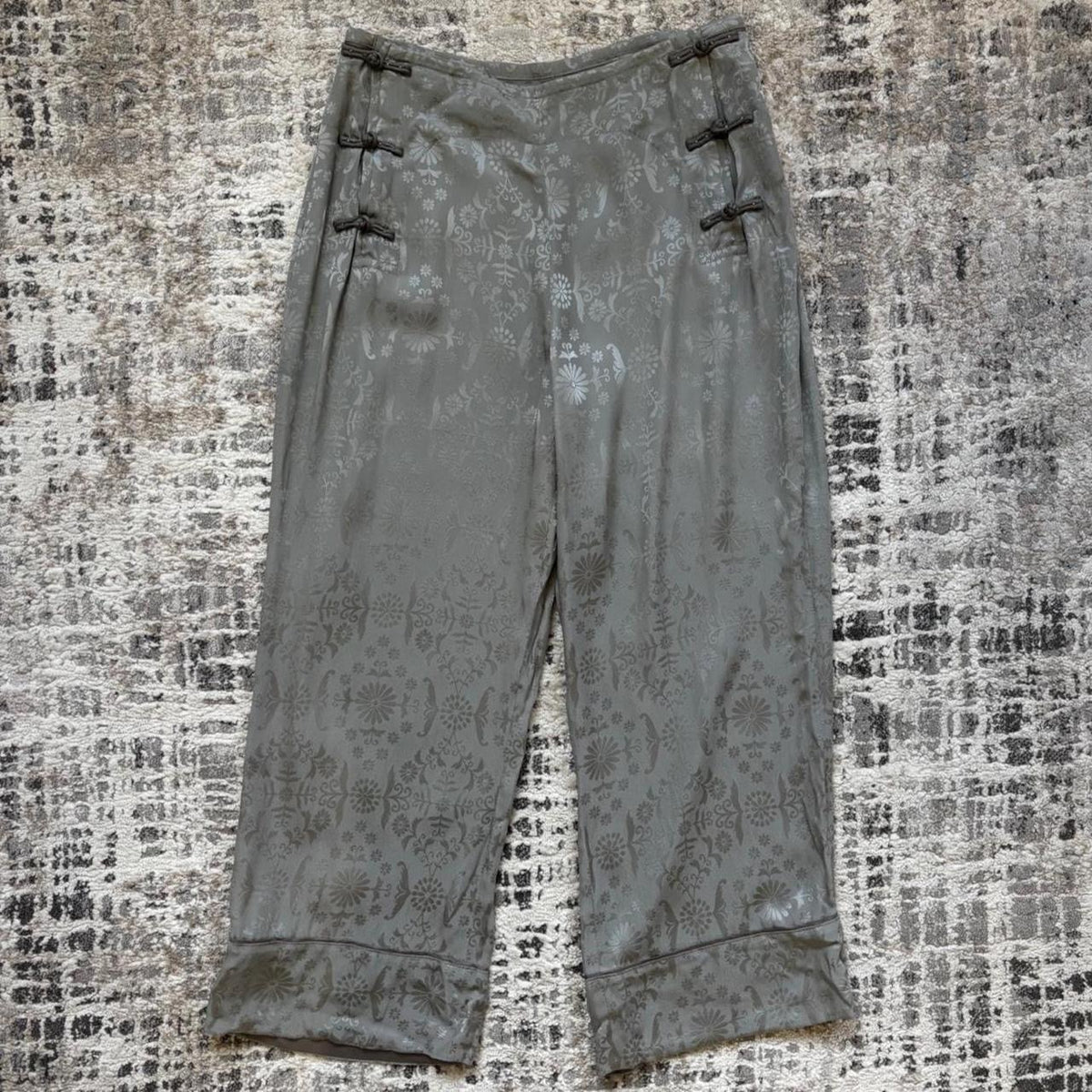 Miu Miu SS2003 Cheongsam Silk Capri Trousers