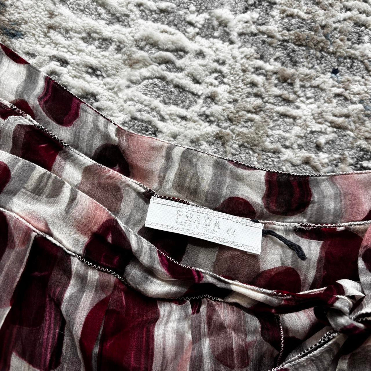Prada SS00 Lipstick Sheer Skirt
