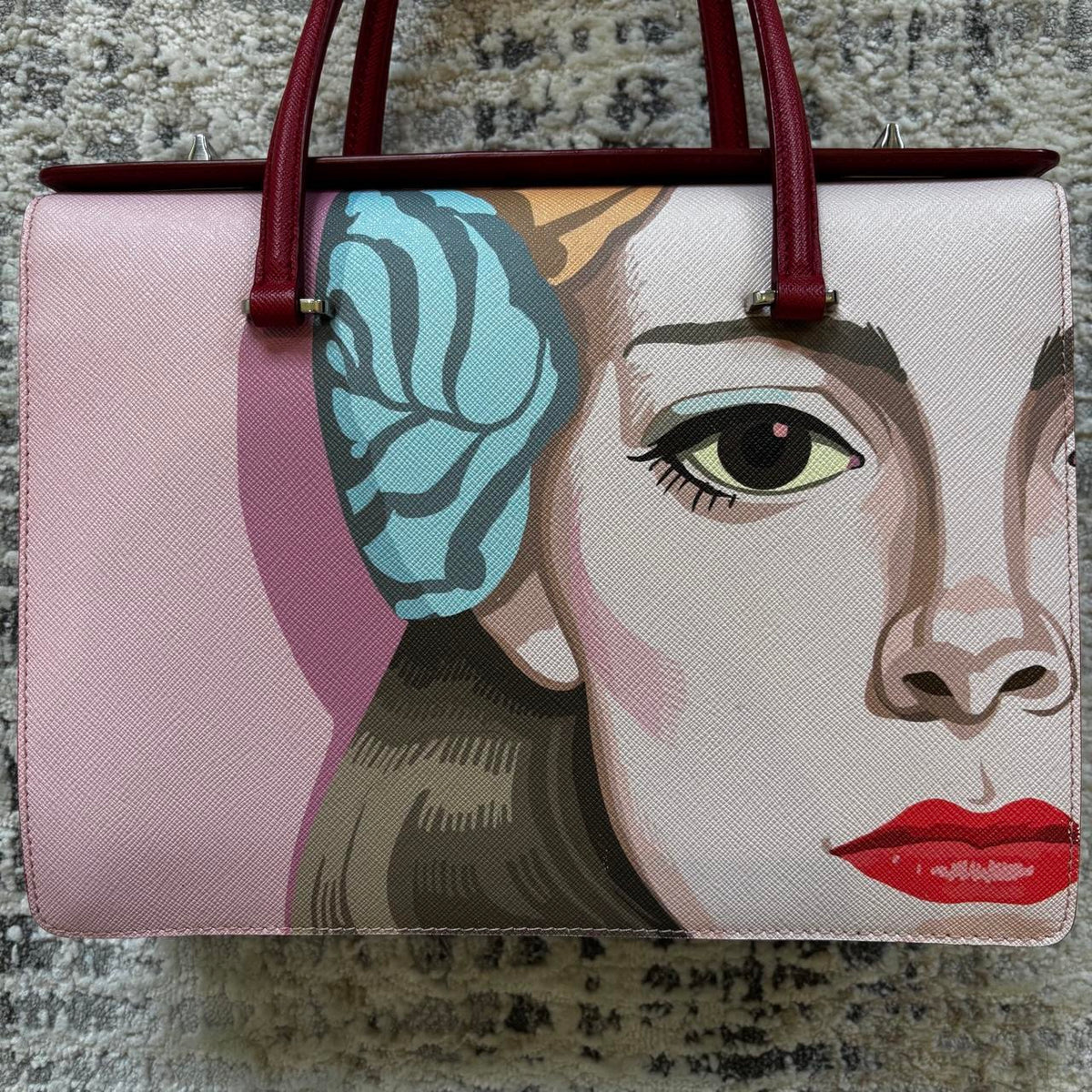 Prada SS2014 Graphic Saffiano Handbag