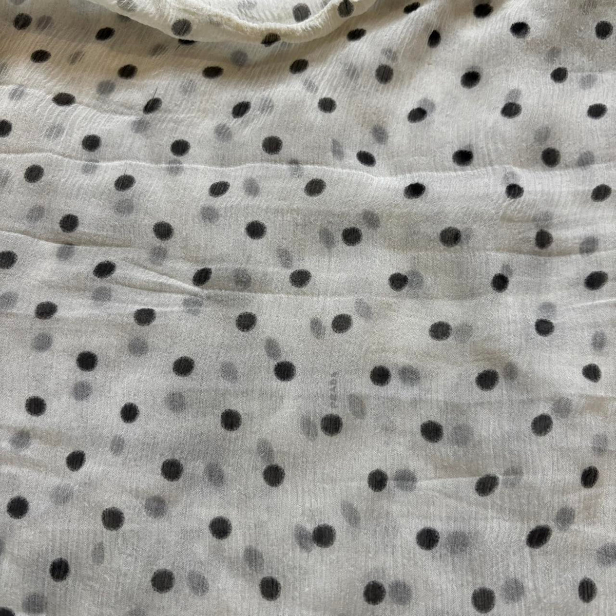 Prada SS2000 Sheer Polka Dot Skirt