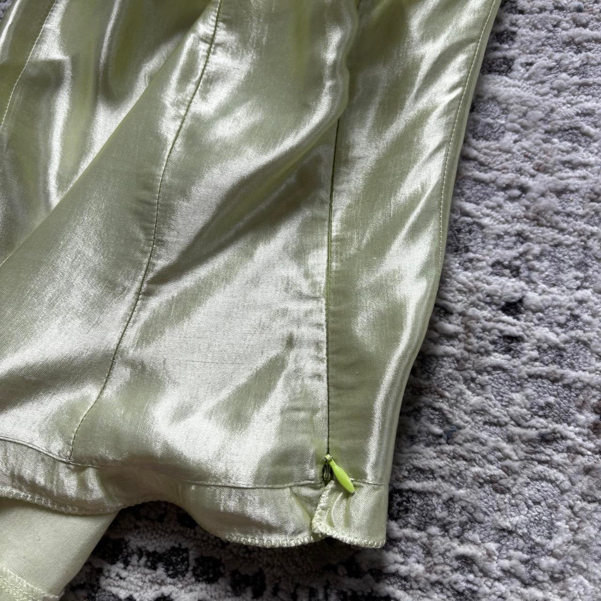 Miu Miu 1990s Green Silk Top