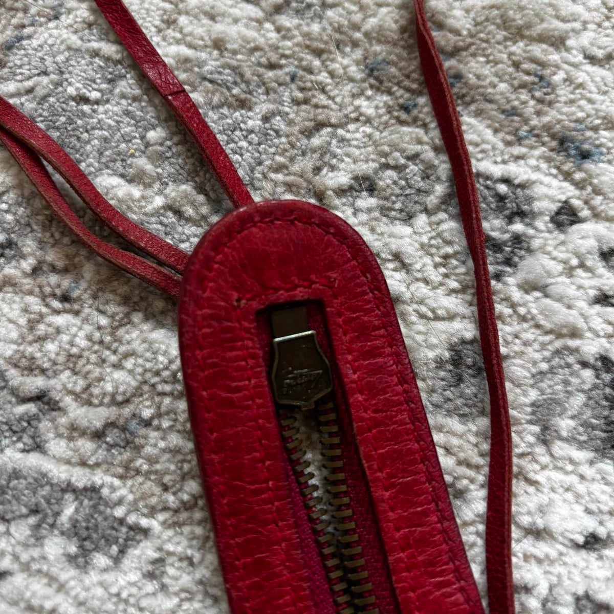 Balenciaga 2000s Red Leather City Bag